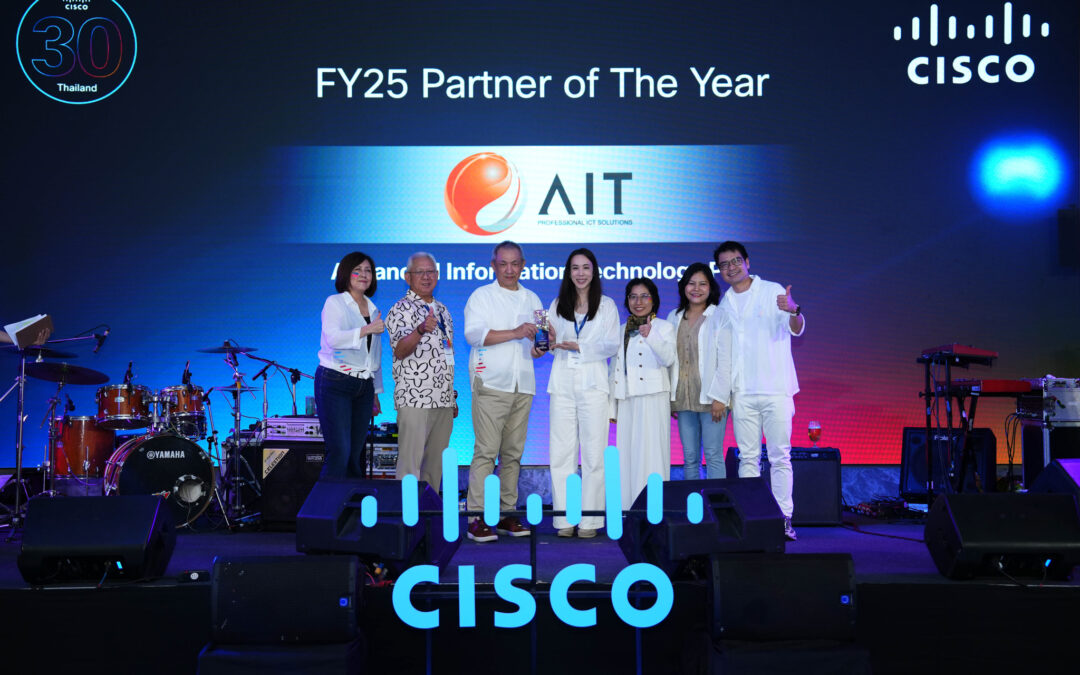 AIT คว้า 7 รางวัลใหญ่จาก Cisco ในงาน Cisco Thailand & Myanmar Partner Appreciation 2025